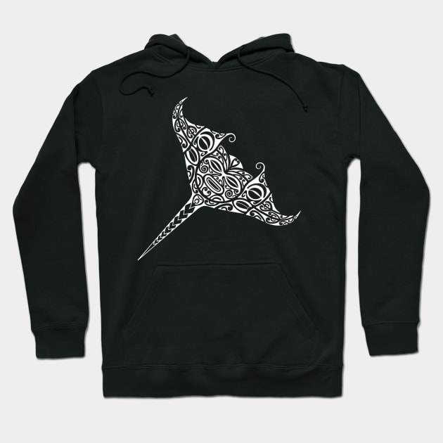 Manta ray Hoodie by Tikitattoo